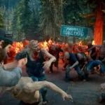 Người sống sót chống lại làn sóng Freakers trong chế độ Horde Assault của Days Gone Remastered
