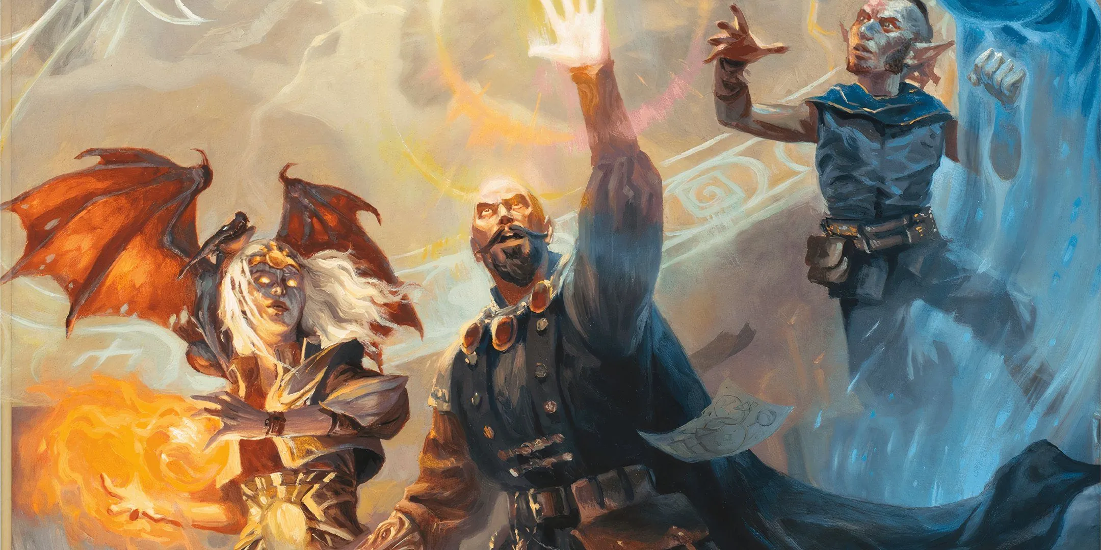 Ba pháp sư cấp cao từ bối cảnh Greyhawk trong Dungeons & Dragons thể hiện sự đối kháng với phép thuật.