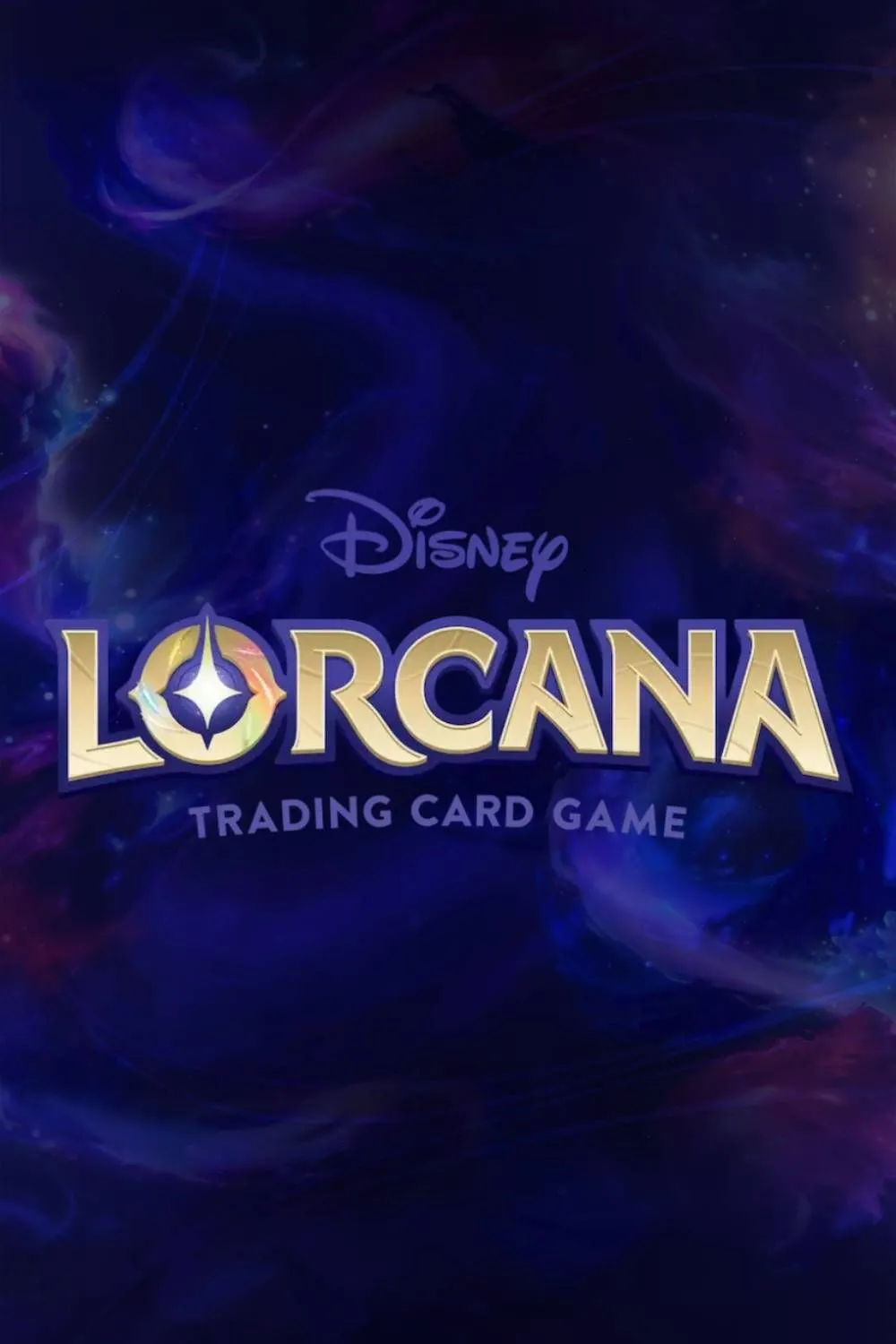 Bìa chính thức của game thẻ bài Disney Lorcana, biểu tượng cho thế giới Illumineer đầy phép thuật