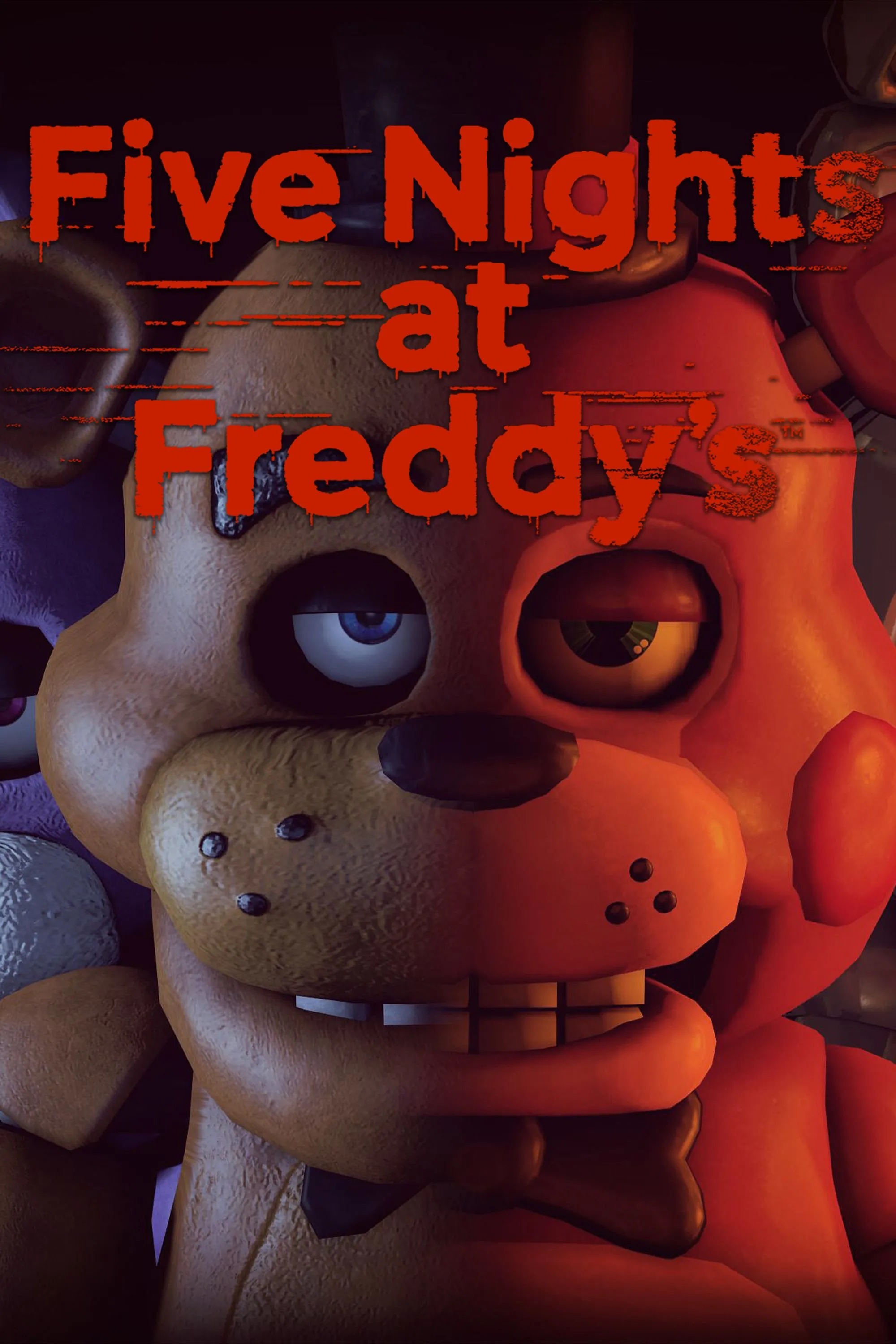 Biểu tượng logo game Five Nights at Freddy's, series kinh dị nổi tiếng với cộng đồng fan hùng hậu.