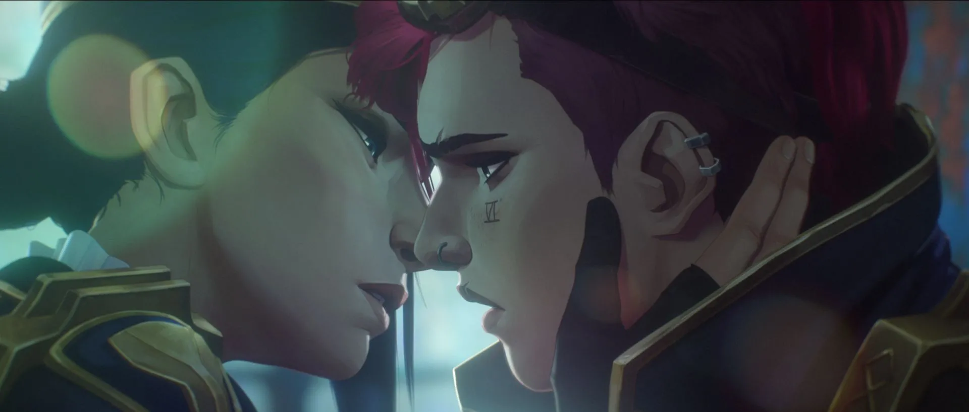 Caitlyn và Vi trao nhau nụ hôn mãnh liệt trong Arcane mùa 2, khoảnh khắc bùng nổ cộng đồng fan đồng tính nữ.