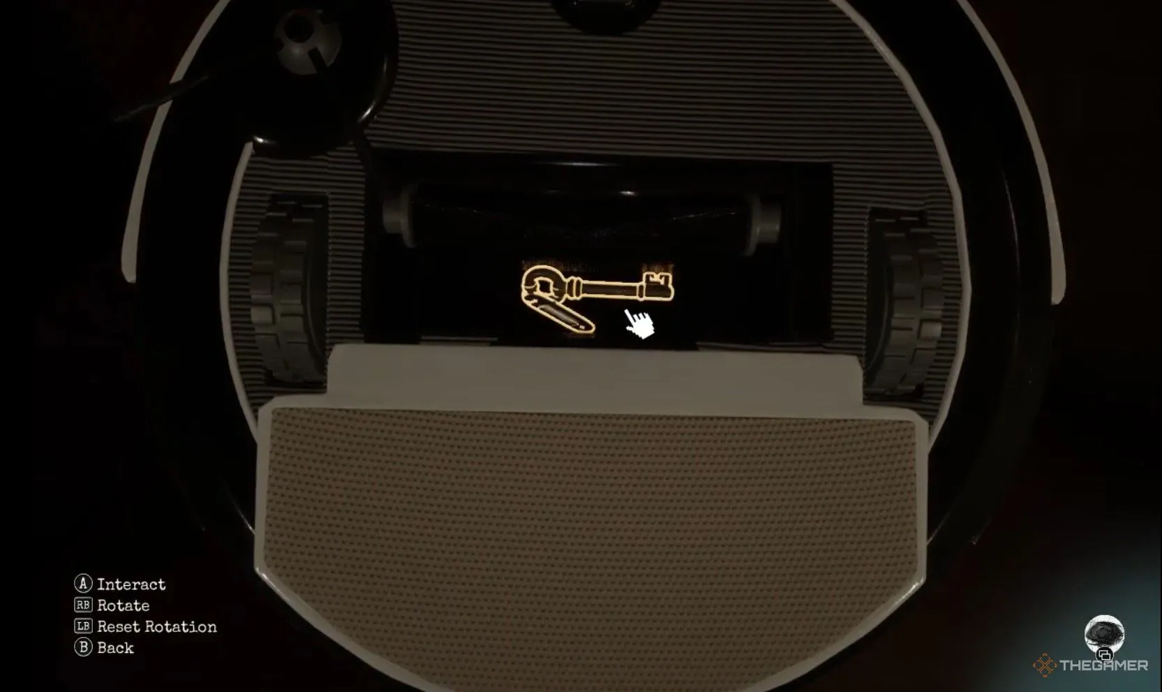 Chìa khóa phòng kho bên trong Roomba trong Dead Take.