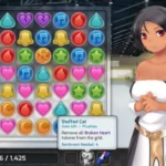 Giao diện gameplay của tựa game HuniePop, minh họa cho những trò chơi người lớn (NSFW) đang gây tranh cãi về chính sách phân phối trên Steam và Itch.io.