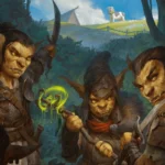 Goblin D&D ẩn mình trong bóng tối, chờ đợi lượt đi