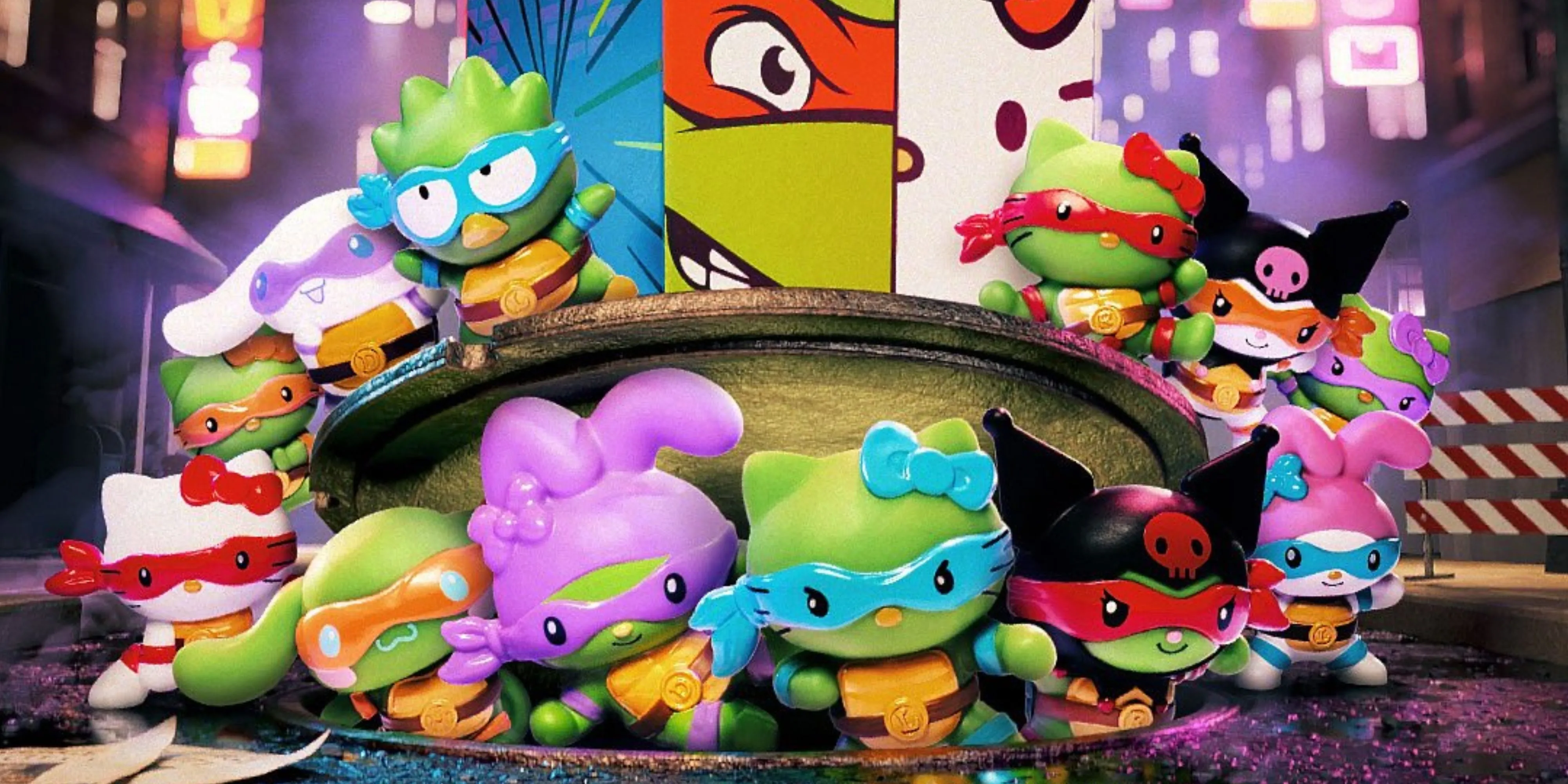 Hello Kitty Leonardo cùng các nhân vật Sanrio hóa thân Ninja Rùa trong bộ đồ chơi Happy Meal McDonald's