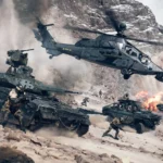 Hình ảnh chiến trường rộng lớn trong Battlefield 6 với lính và phương tiện sẵn sàng giao tranh.