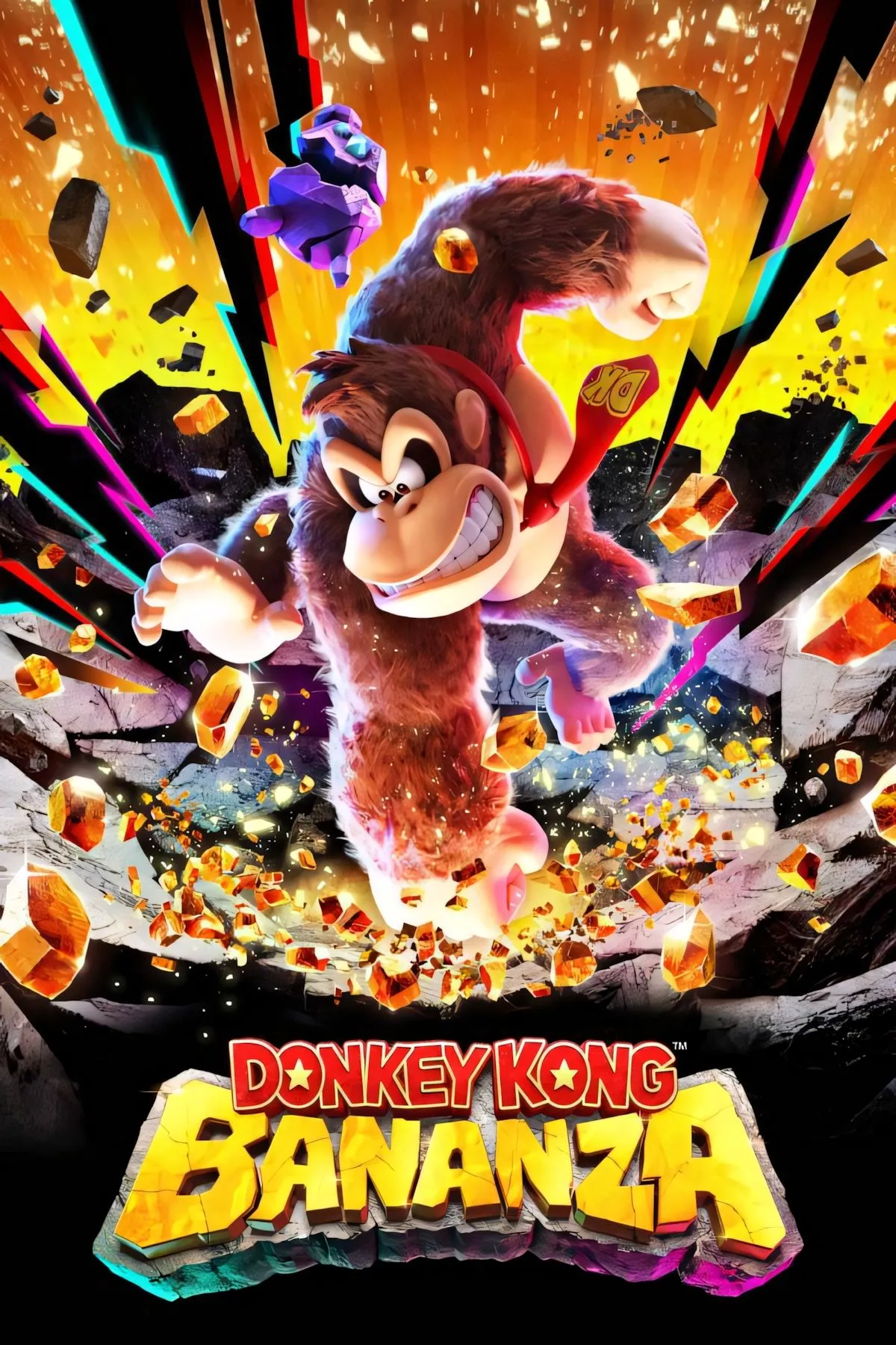 Hình ảnh đại diện game Donkey Kong Bananza, nơi sức mạnh hút được tôn vinh