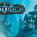 Hình ảnh game board Mysterium với các lá bài và vật phẩm bí ẩn, biểu tượng của game hợp tác.