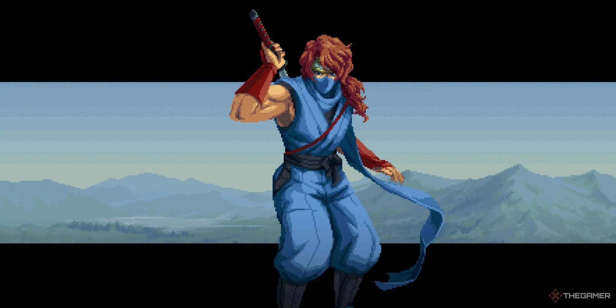 Kenji trong phân cảnh cắt cảnh của Ninja Gaiden: Ragebound