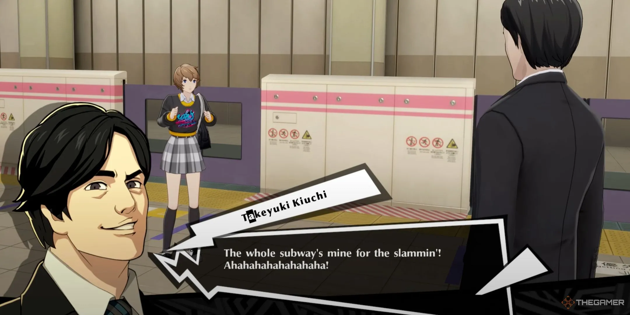 Kiuchi, nhân vật phản diện 'Subway Slammer' trong Persona 5: The Phantom X.