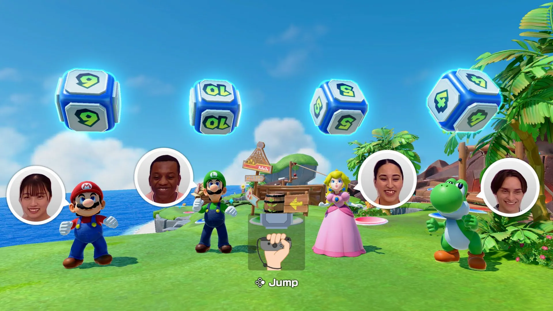 Minigame nhịp điệu hoặc phản xạ trong Super Mario Party Jamboree, yêu cầu sự phối hợp nhanh nhẹn.