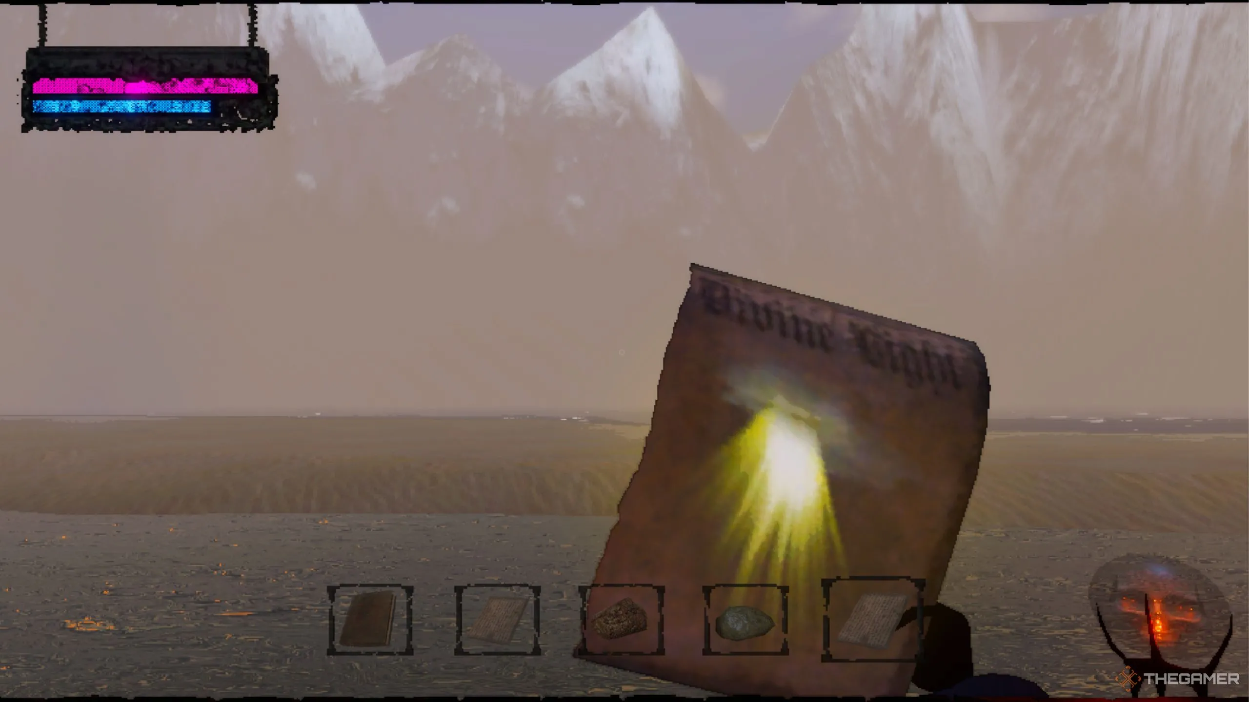 Người chơi Mage Arena sử dụng phép thuật Divine Light hồi máu đồng đội