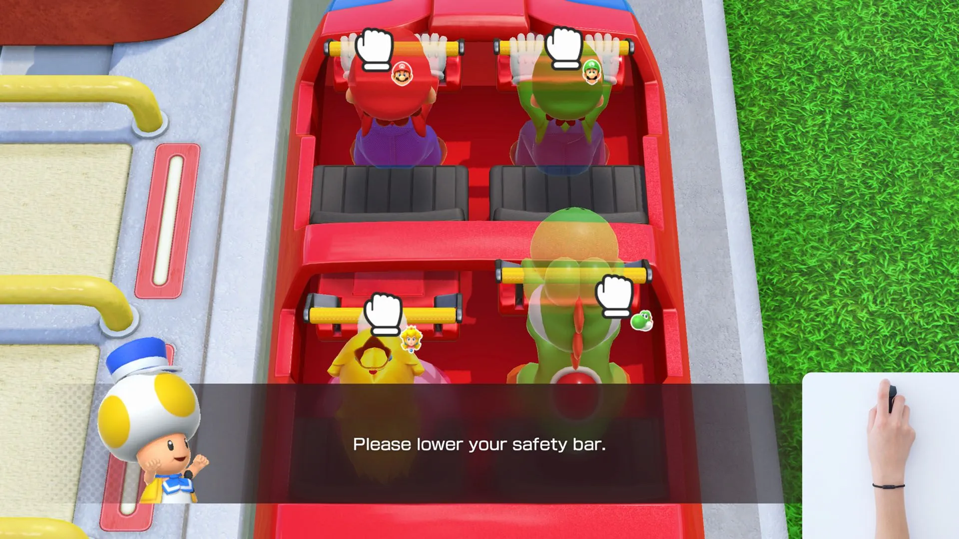 Phân cảnh kết thúc một ván đấu Super Mario Party Jamboree, với bảng xếp hạng sao và điểm số.