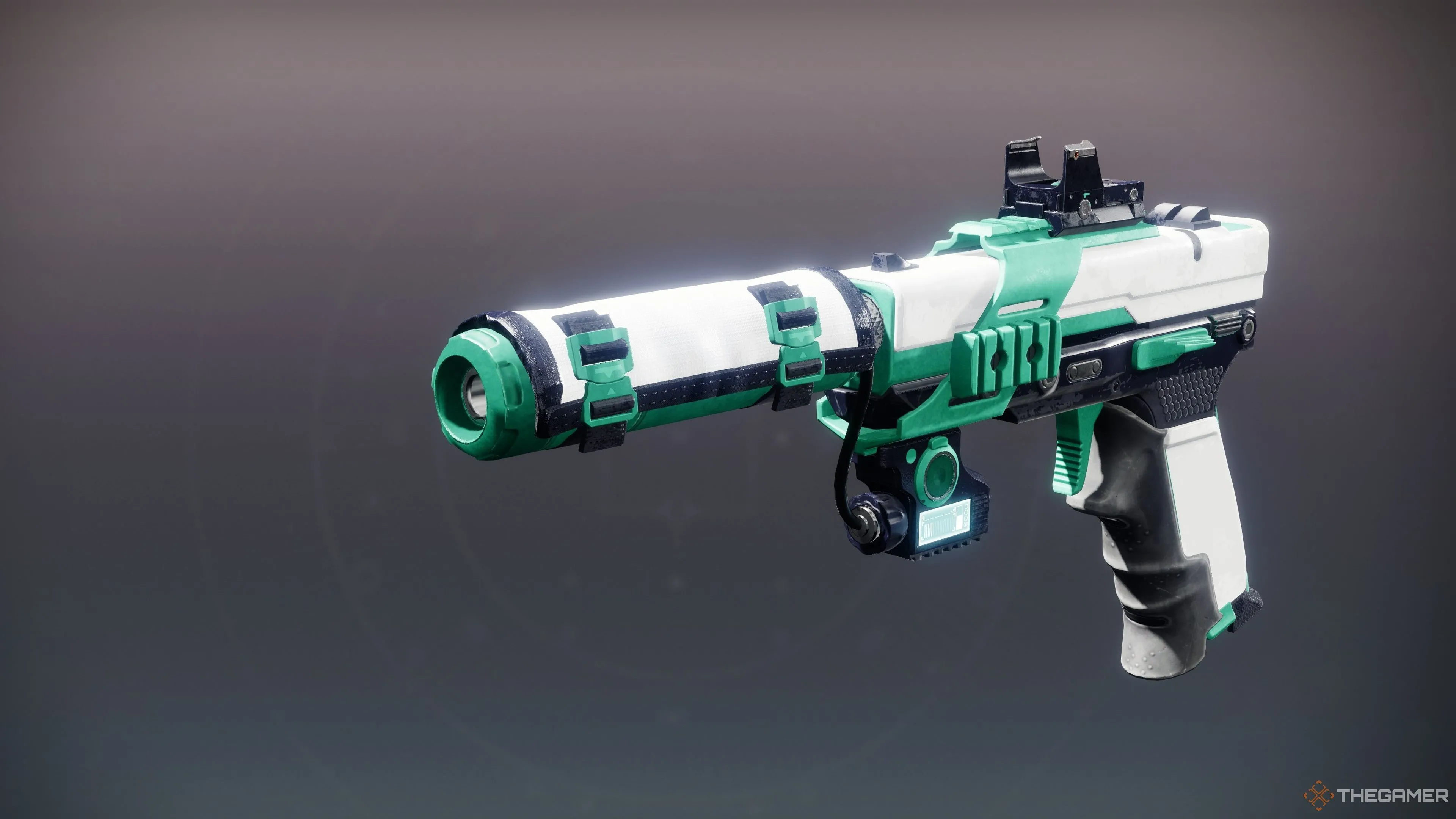 Sidearm Faustus Decline với thiết kế hiện đại, sẵn sàng cho những pha giao tranh tầm gần trong Destiny 2.