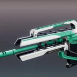 Súng trường tự động Ahab Char Solar 720 RPM trong Destiny 2 The Edge of Fate, đang ngắm bắn và sẵn sàng kích hoạt hiệu ứng Burning Ambition.