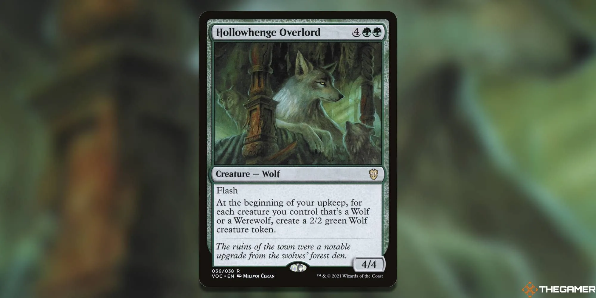 Thẻ Hollowhenge Overlord tạo quân sói mạnh mẽ trong MTG