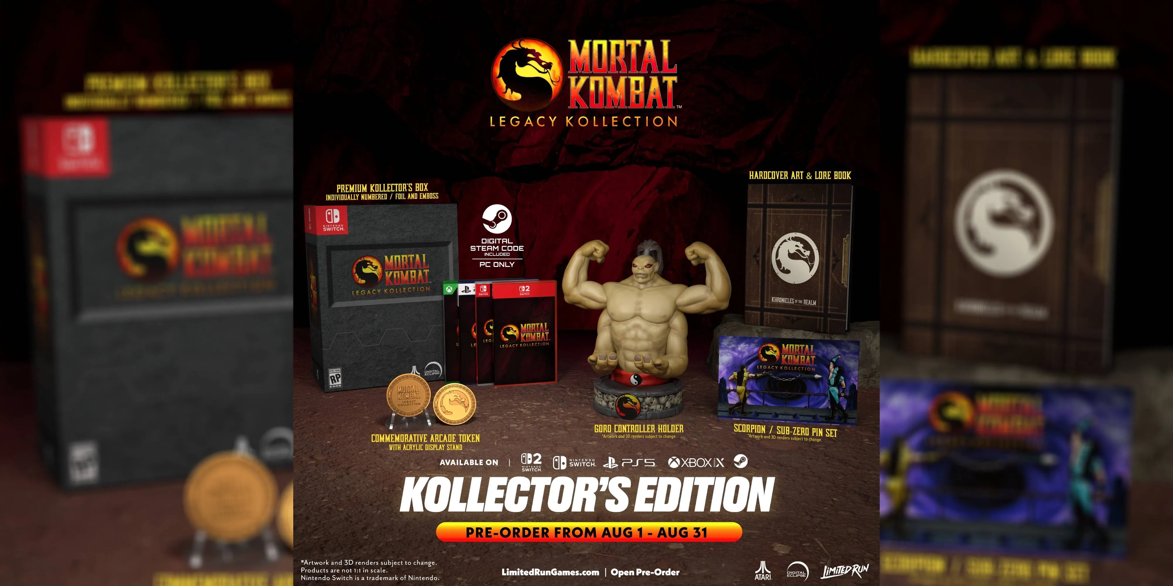 Tượng Goro độc quyền trong phiên bản Kollector's của Mortal Kombat: Legacy Kollection.