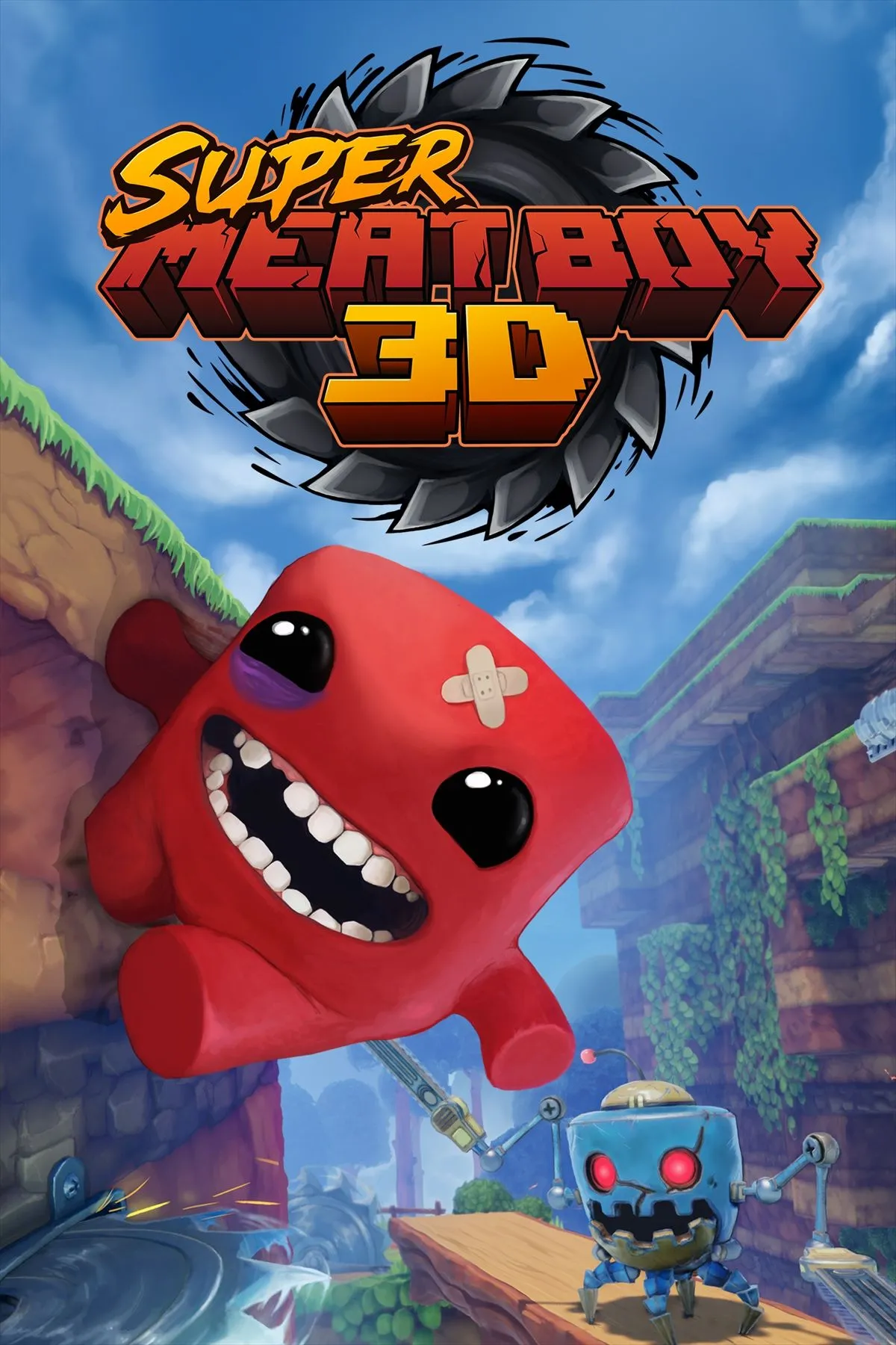 Ảnh bìa truyền thông Super Meat Boy 3D cho chiến dịch truyền thông