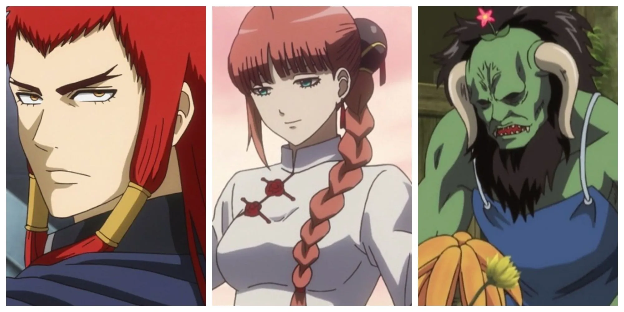 Ảnh ghép các nhân vật mạnh trong Gintama, biểu thị cả sức mạnh lẫn nỗi đau ẩn sau tiếng cười