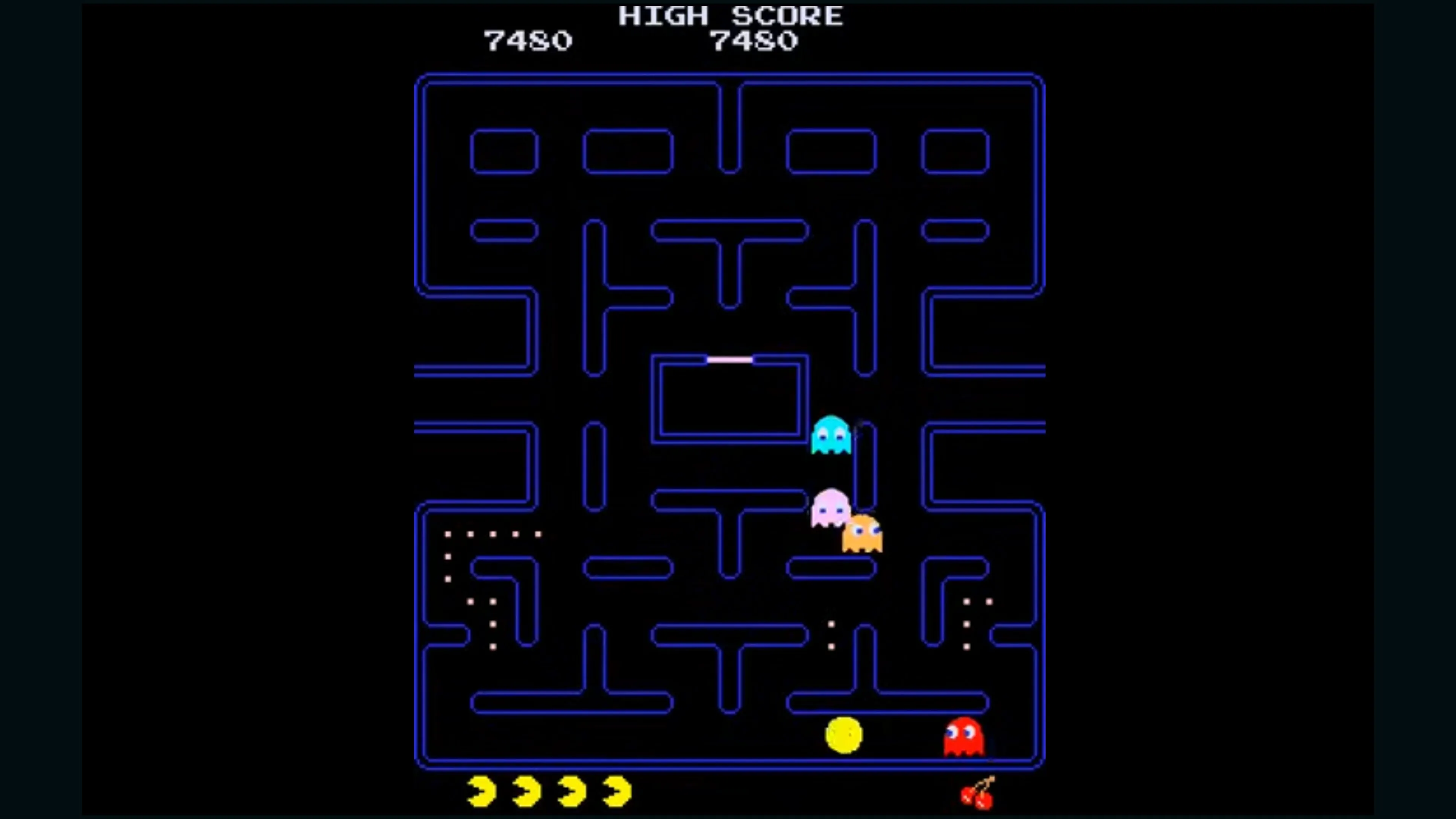 Ảnh màn chơi Pac‑Man cổ điển, biểu tượng của văn hóa game retro