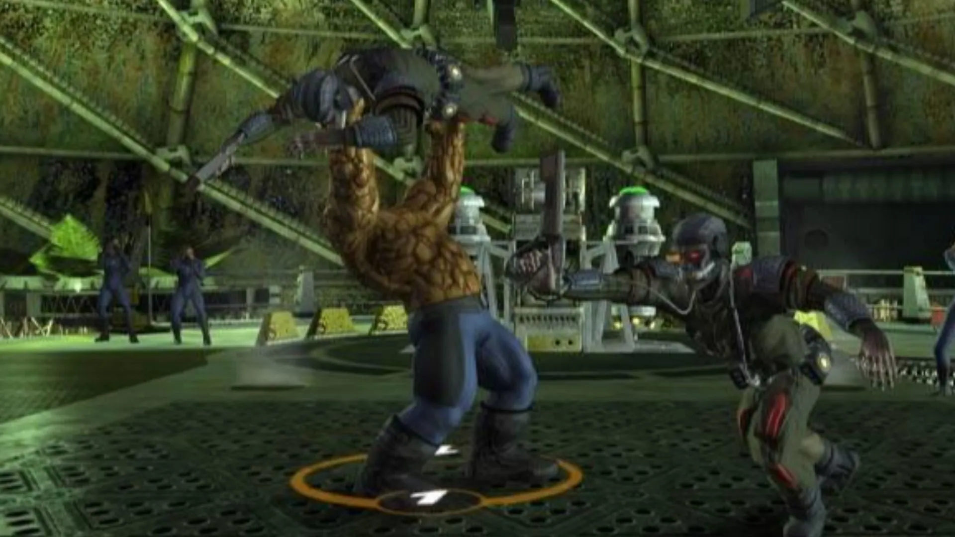 Bìa trò chơi Fantastic Four với thiết kế nhân vật và đồ họa bị chỉ trích