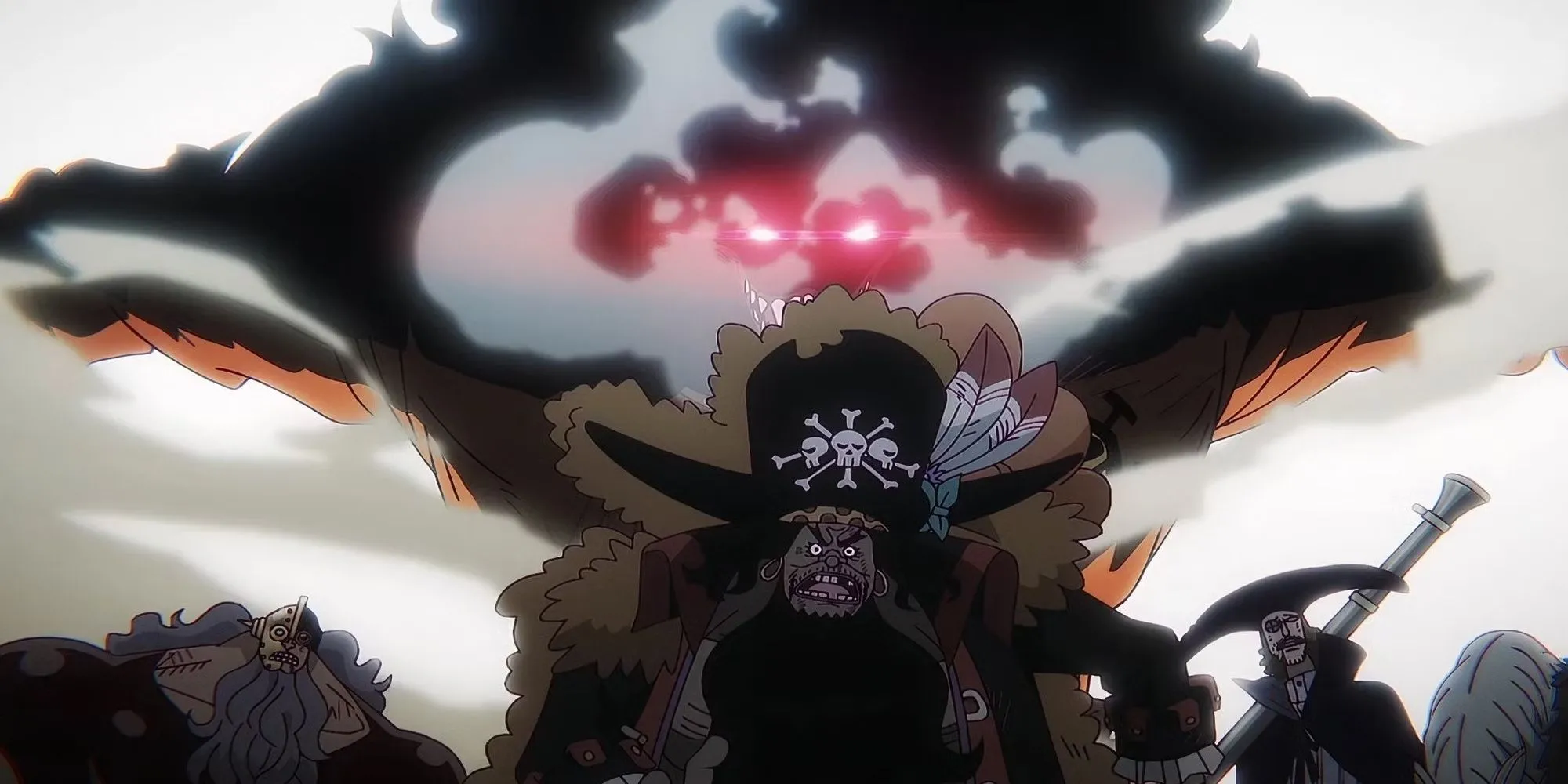 Blackbeard và các tay sai, biểu tượng cho sự tàn nhẫn, tham lam trái Ác Quỷ và tham vọng thay đổi thế giới