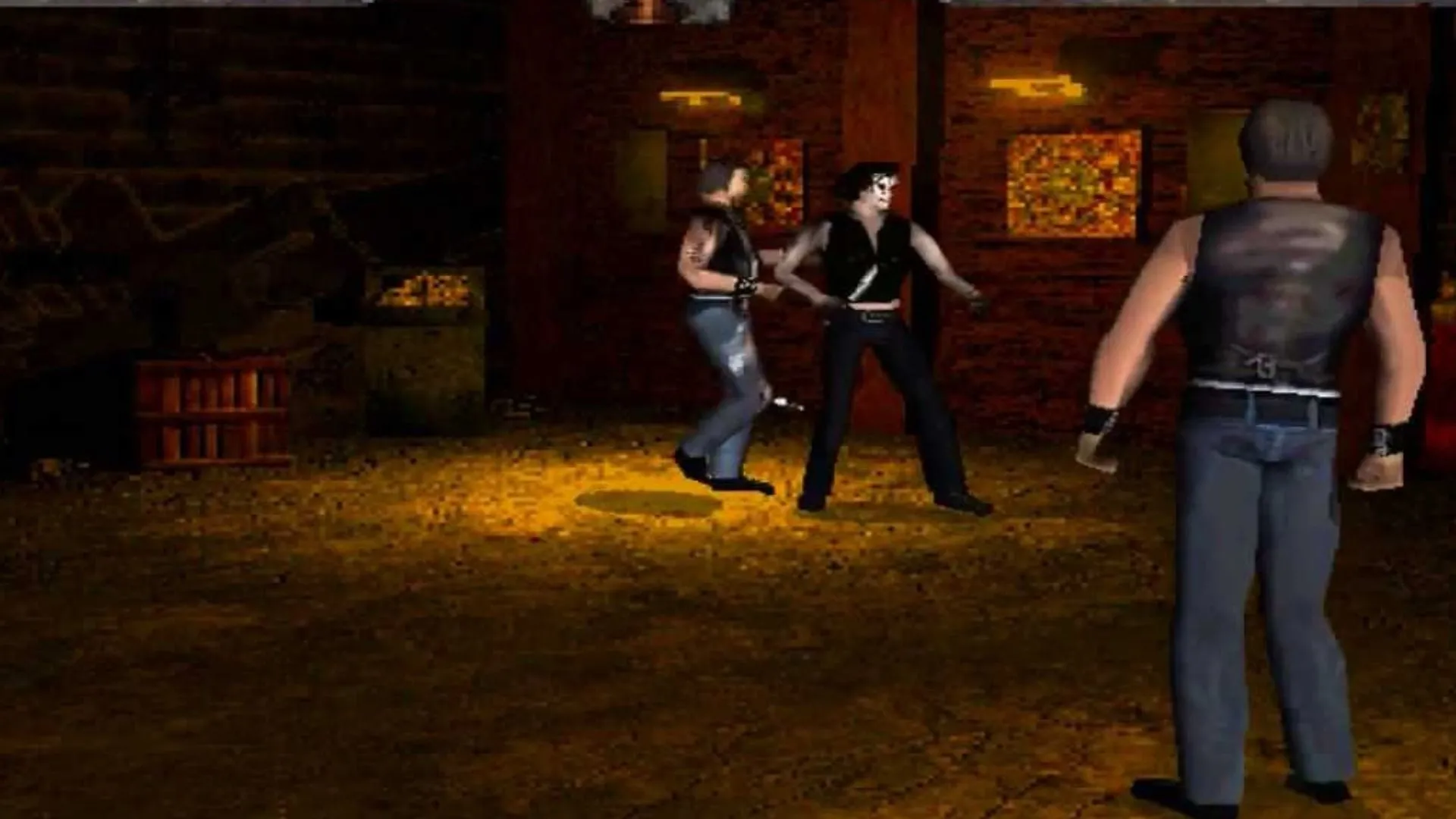 Bối cảnh u ám trong The Crow: City of Angels với nhân vật chính trên nền thành phố đêm