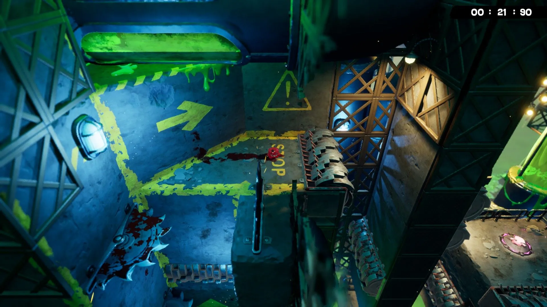 Cutscene tiền-render chất lượng cao trong Super Meat Boy 3D