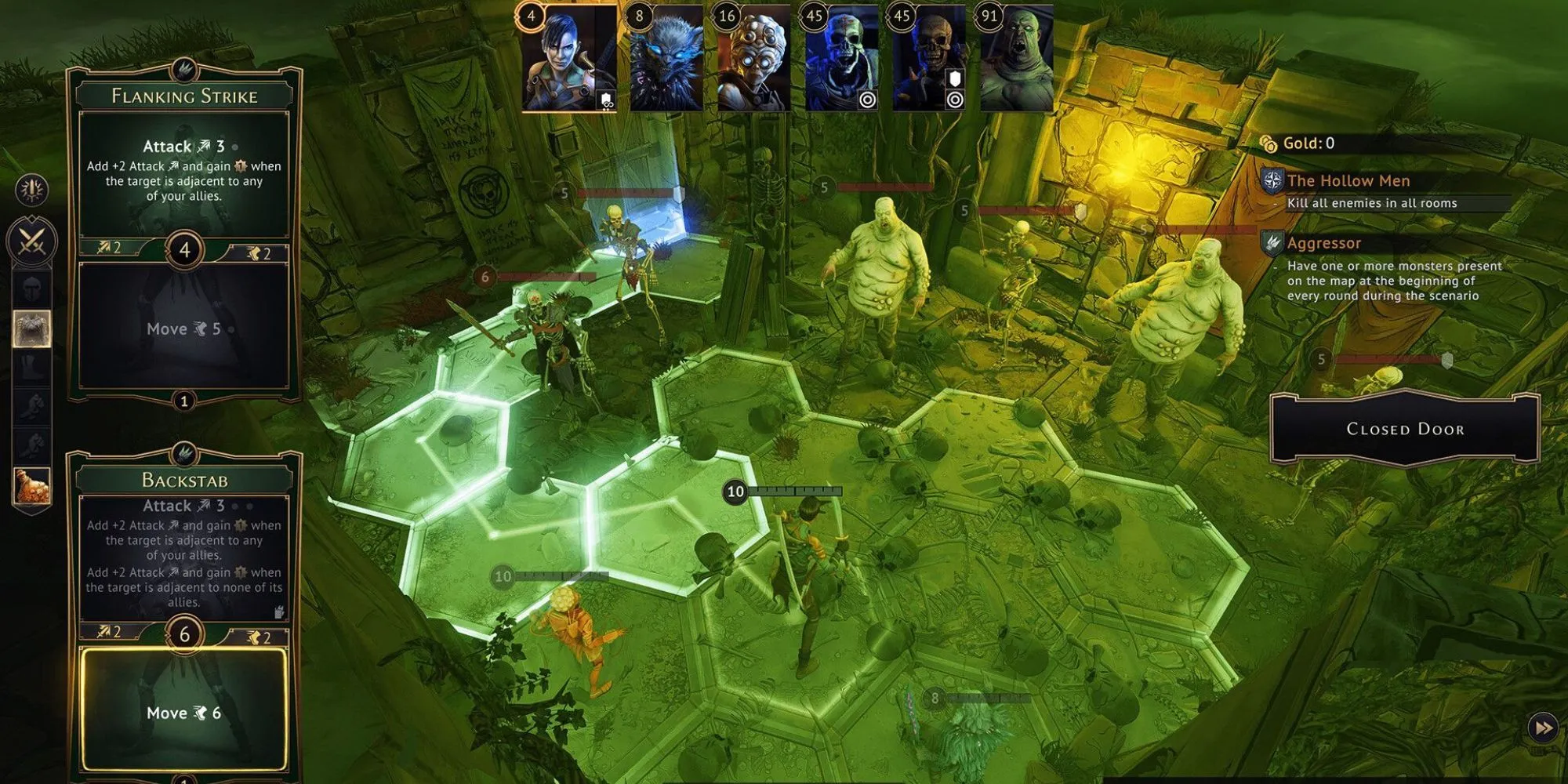 Gloomhaven số hoá boardgame, giao diện chiến đấu isometric và hệ thống thẻ hành động