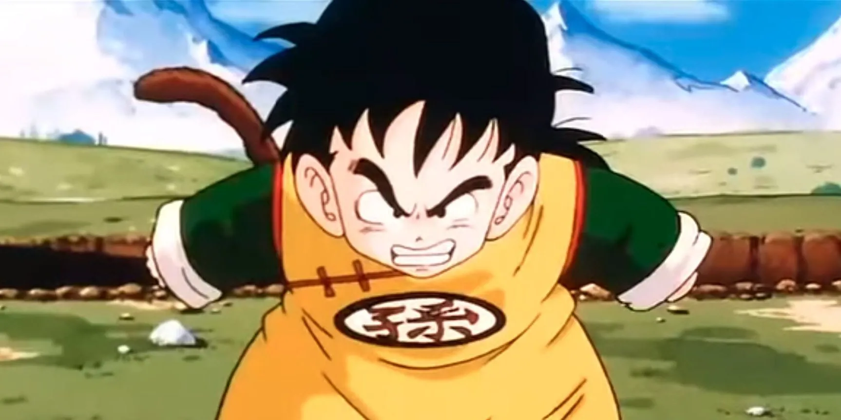 Gohan sợ hãi khi Raditz xuất hiện