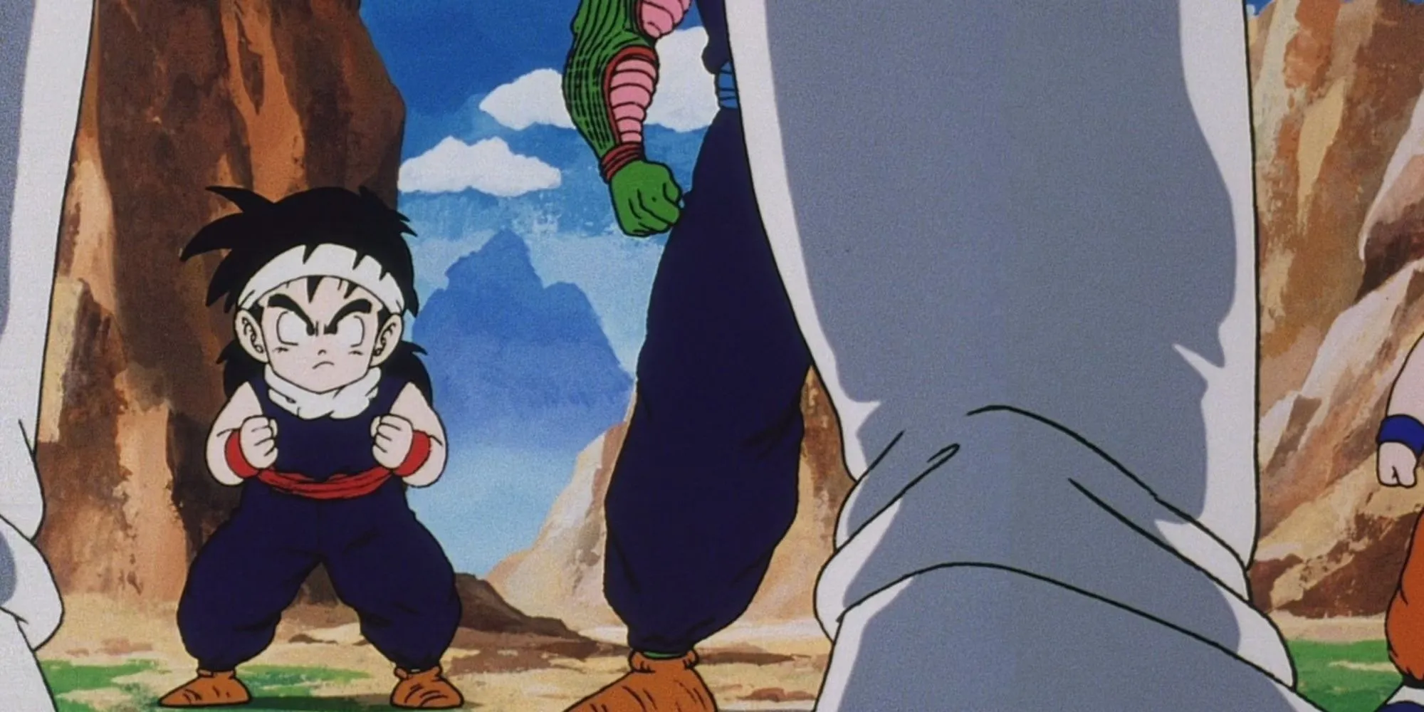 Gohan và Piccolo trong rừng hoang