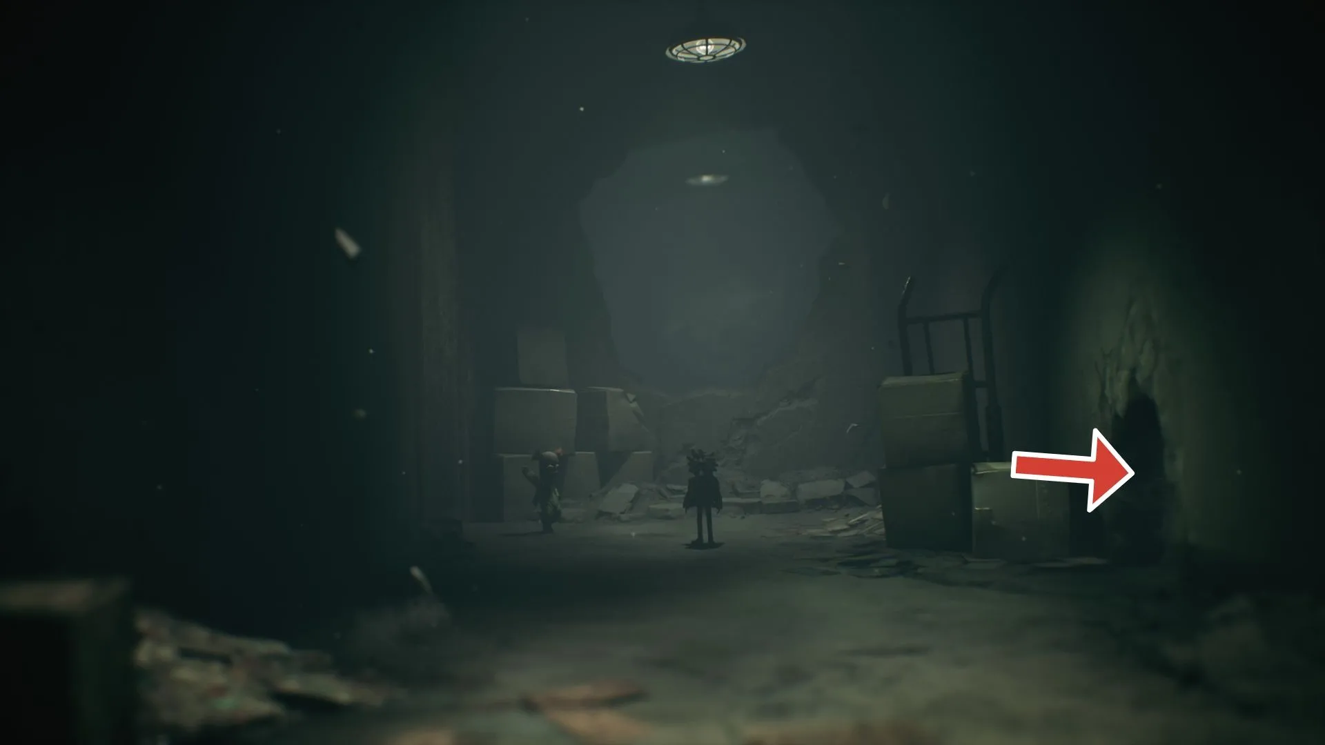 Hành lang có lỗ lấy chìa khóa cho cửa khóa dẫn đến ma #6