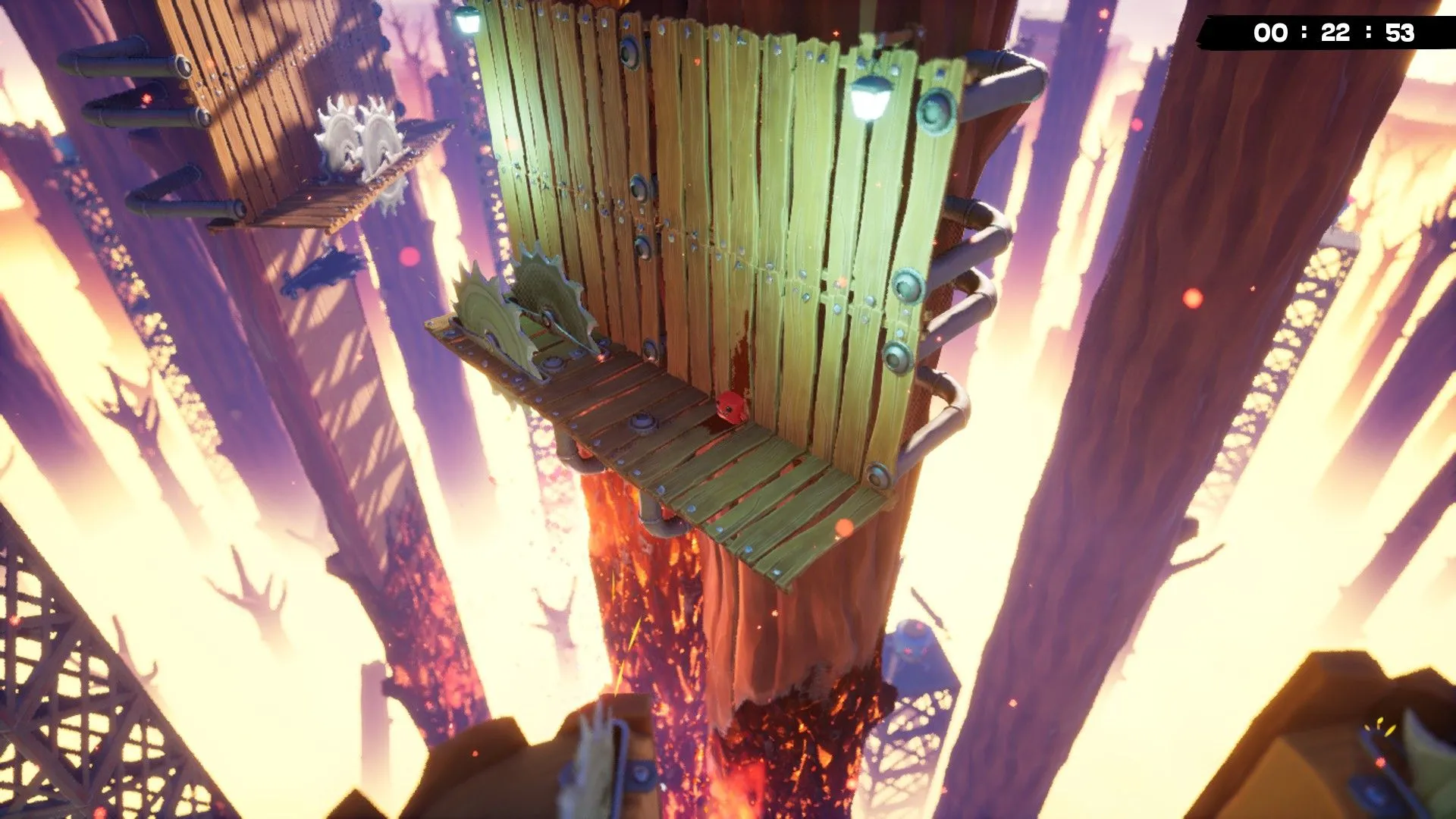 Precision platforming và hệ thống wall-run trong Super Meat Boy 3D