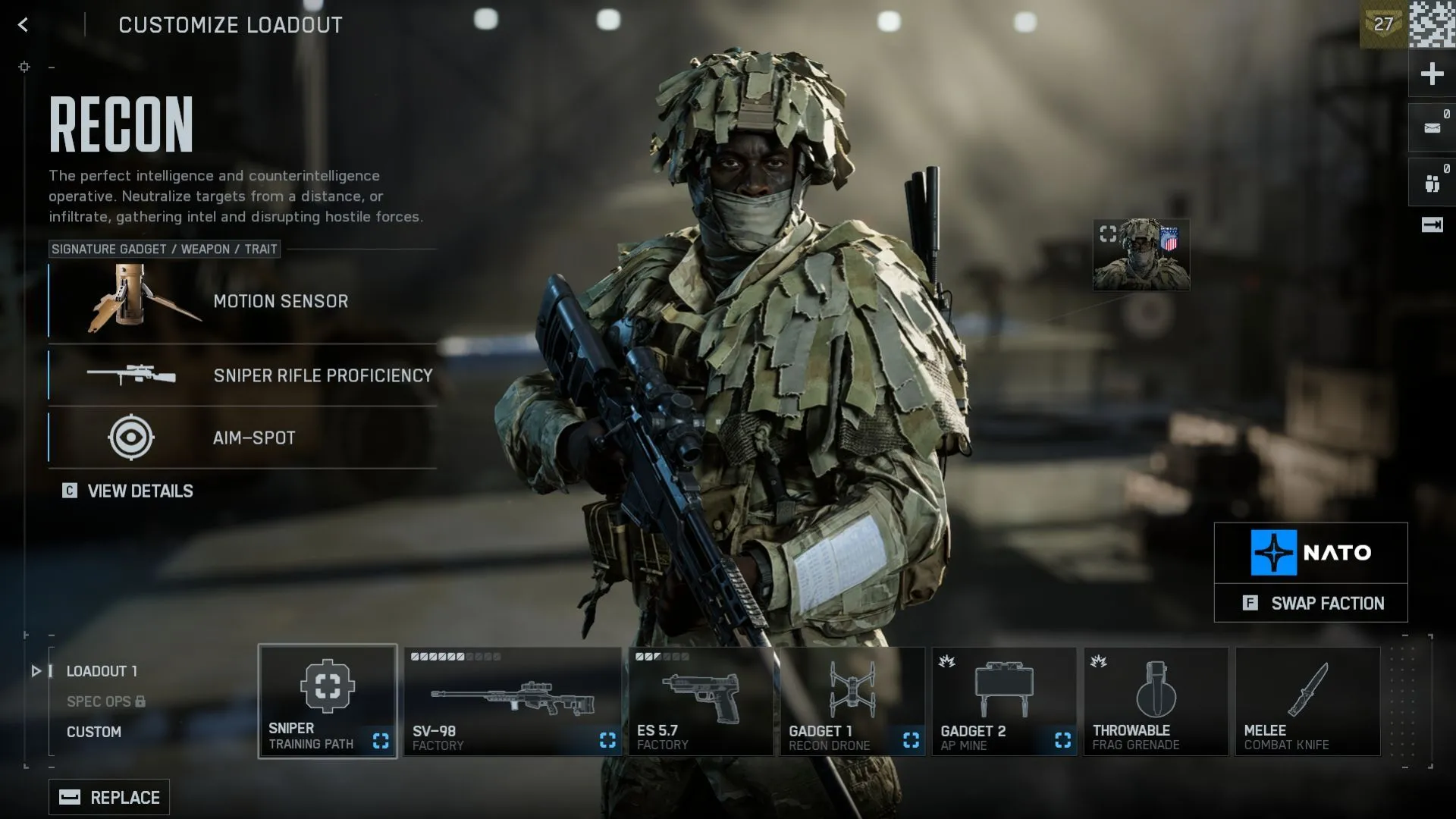 Recon class Battlefield 6, xạ thủ tầm xa và trinh sát