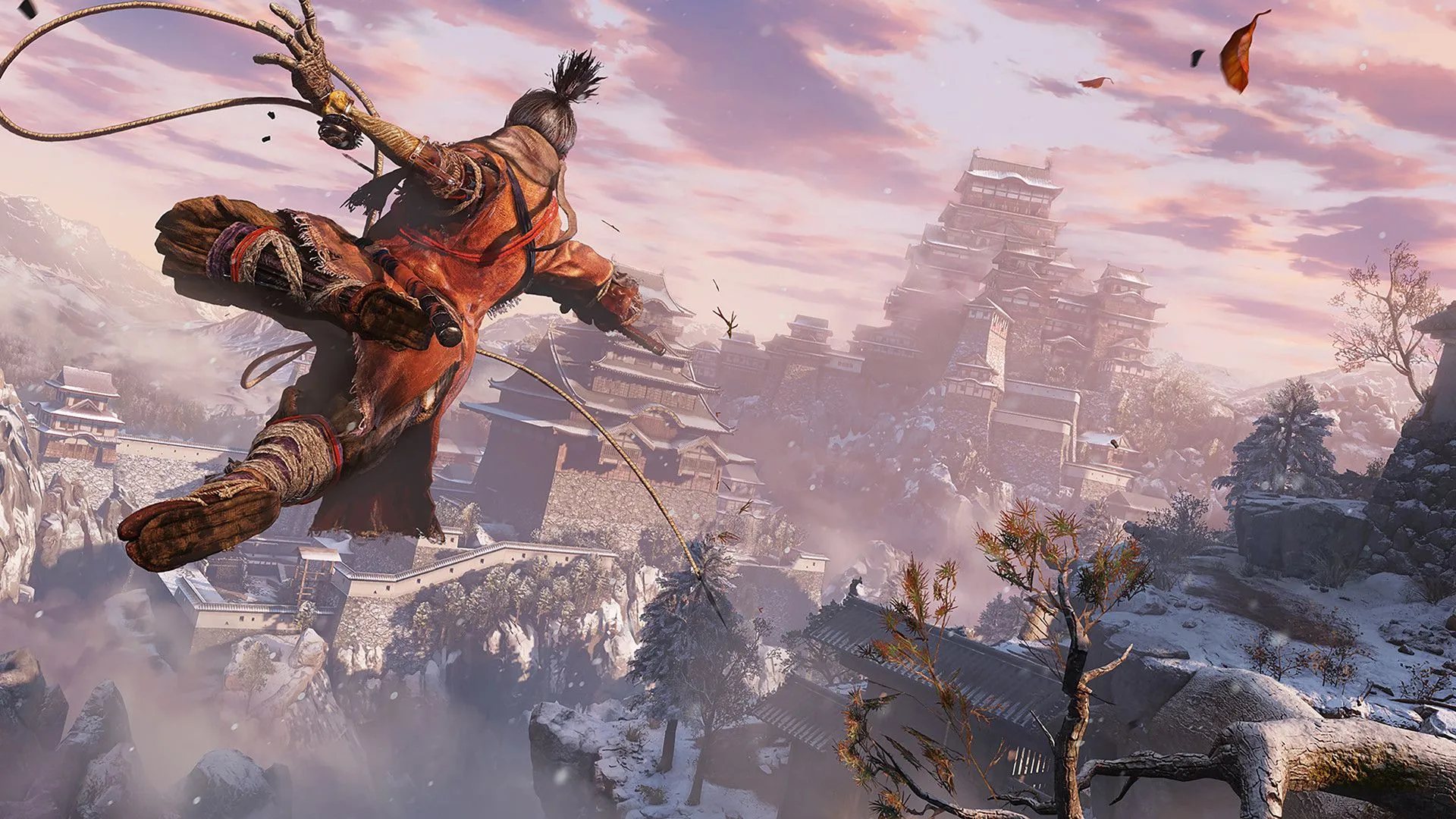 Sekiro: Shadows Die Twice, hình ảnh minh họa lối chơi đòi hỏi parry chuẩn xác và phản xạ nhanh