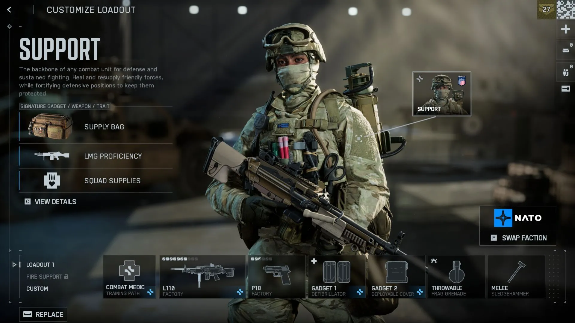 Support class Battlefield 6, hỗ trợ đồng đội và tiếp đạn