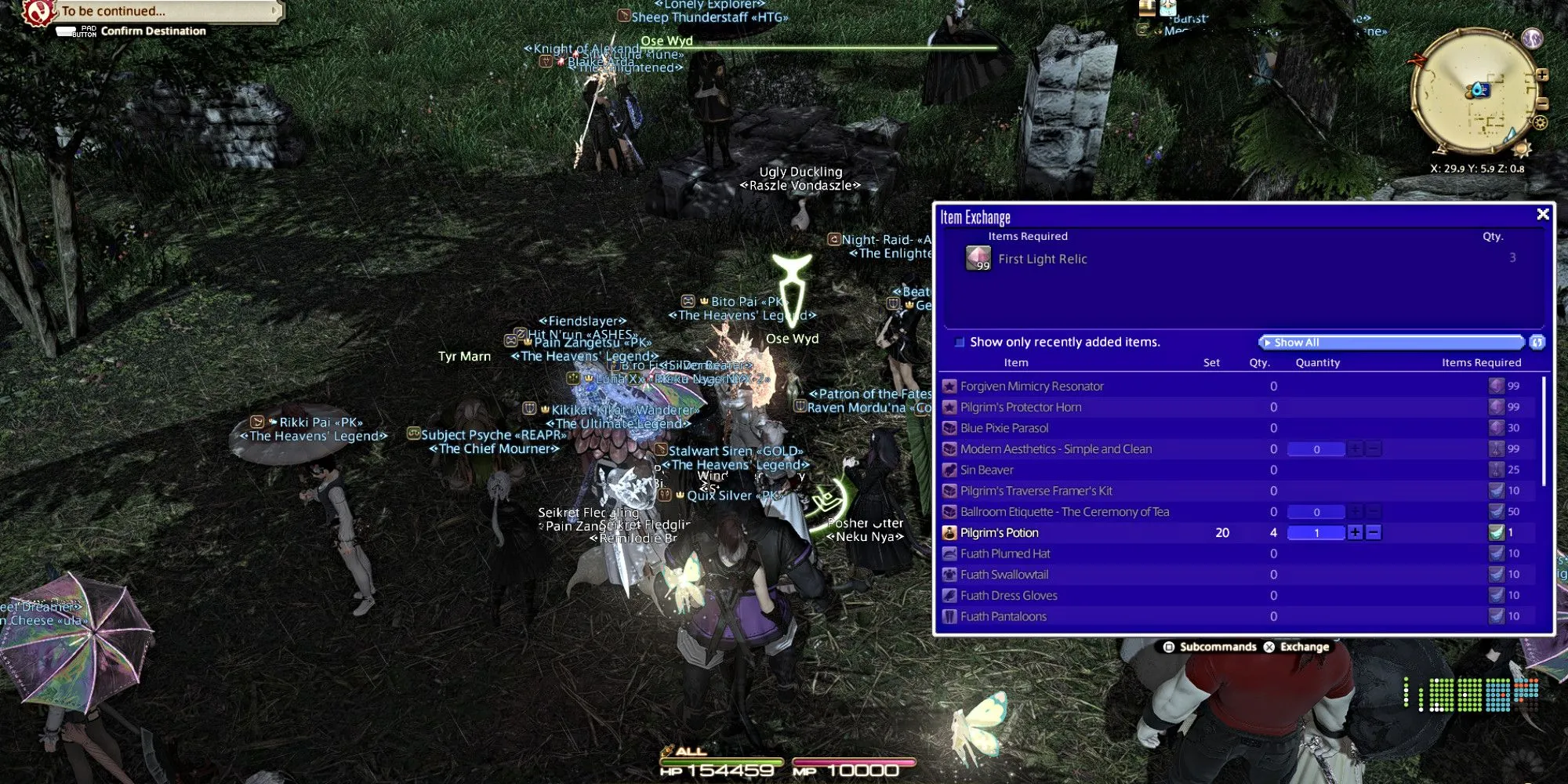 Tổng hợp phần thưởng Pilgrim's Traverse: mount, minion, glamour và vật phẩm đổi thưởng