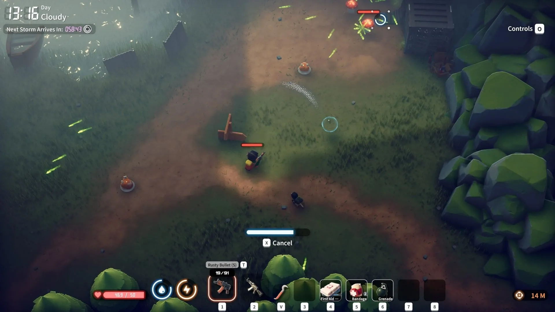 Vịt chiến đấu với súng — góc nhìn gameplay và trang bị