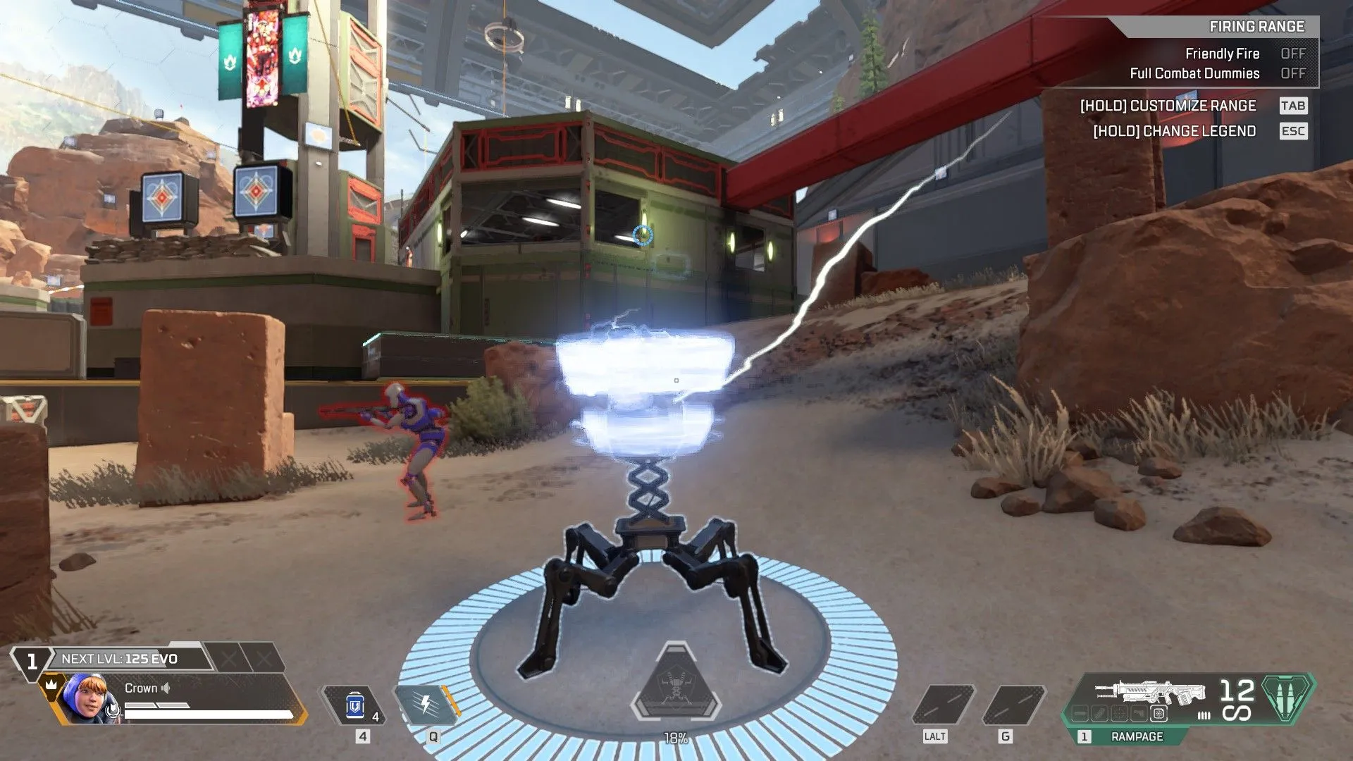 Wattson đặt Interception Pylon bảo vệ và hồi phục khiên cho đội